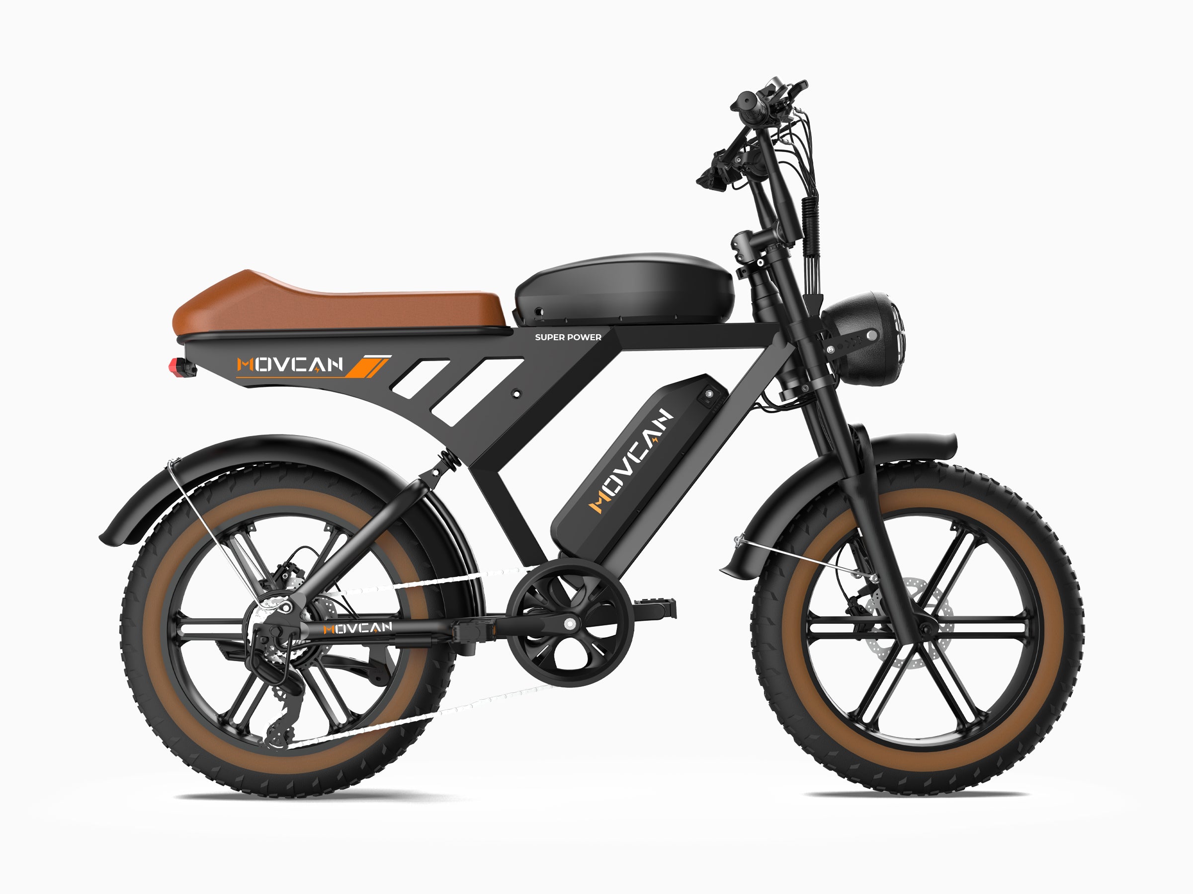electric bike with gears 1500W Fat Tire Electric Bike with Dual Battery & 7 Gears — Ideal for Heavy Riders Brown