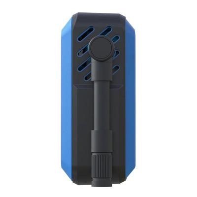 Digital display screen of portable electric air pump showing real-time tire pressure measurement