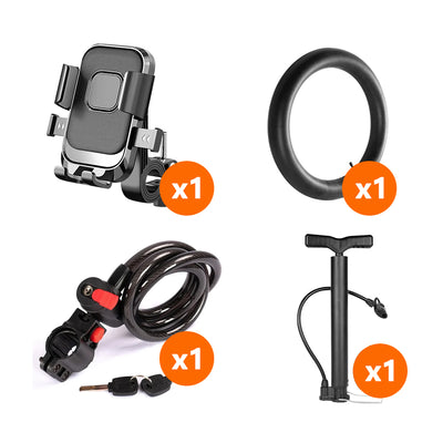 Movcan  Phone Holder + Inner Tube + Cable Lock + Bicycle pump Movcan