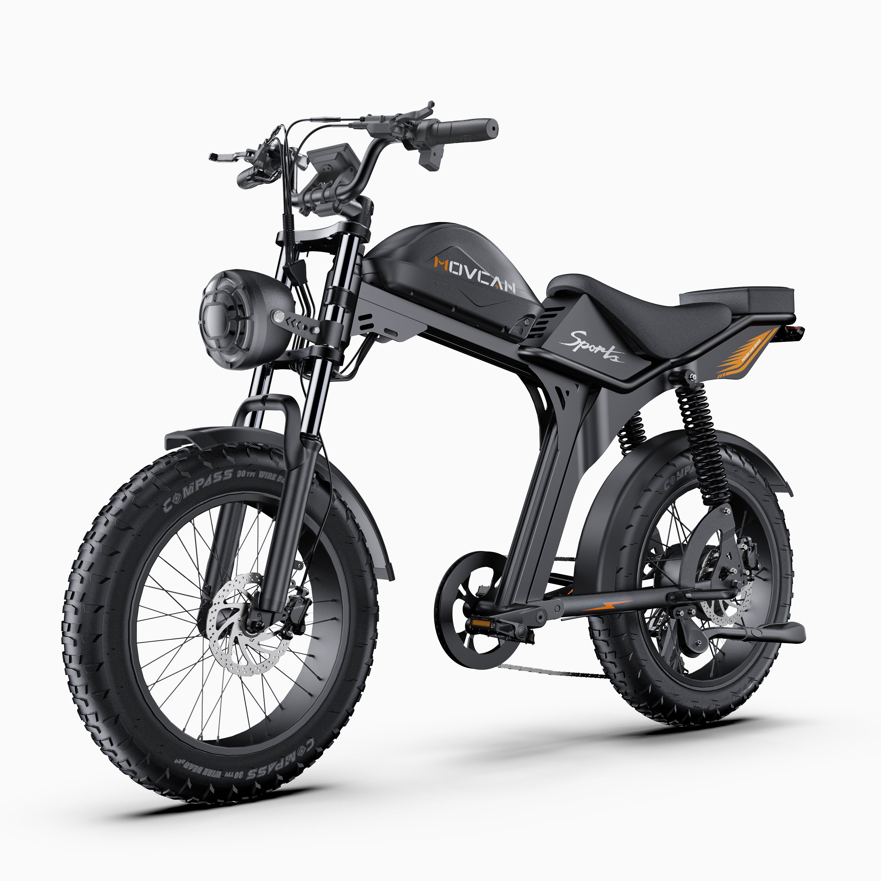 Movcan V70 – Long-Distance 20-Inch Fat Tire Electric Bike by Movcan