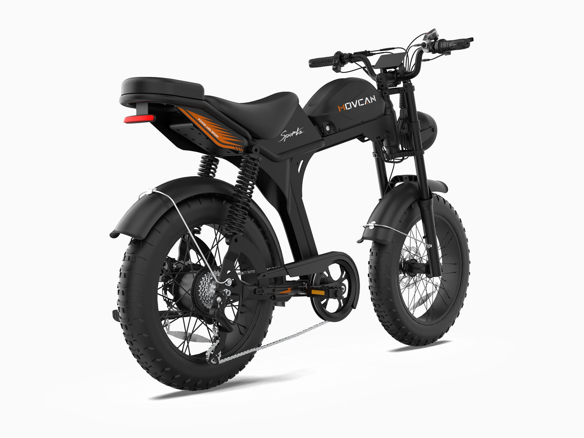 2020 electric bicycles Movcan V70 – Long-Distance 20-Inch Fat Tire Electric Bike by Movcan Black